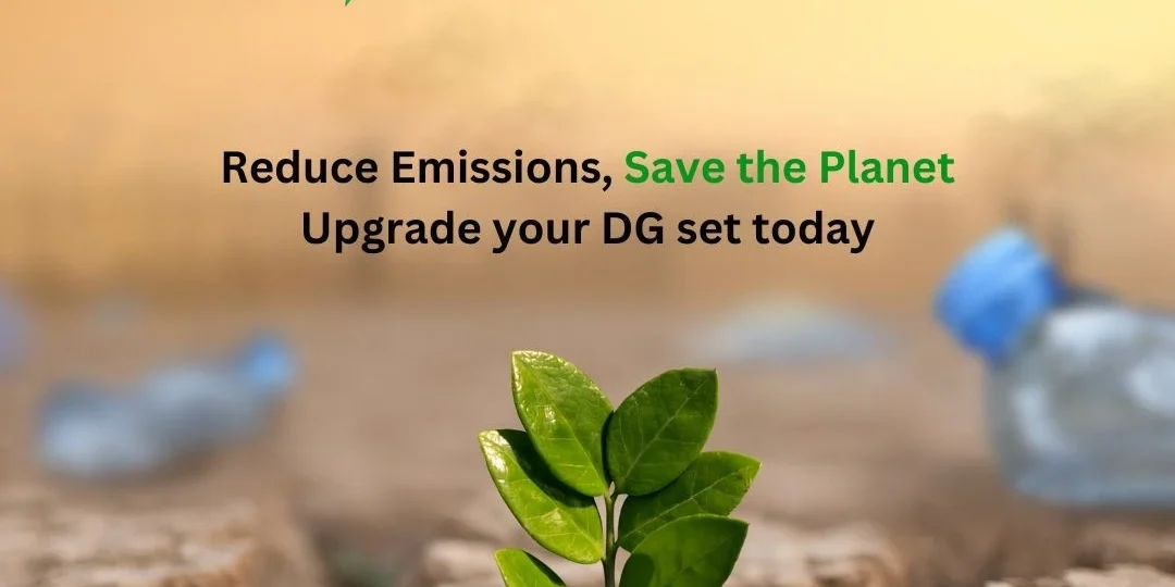 Emission control device for dg set