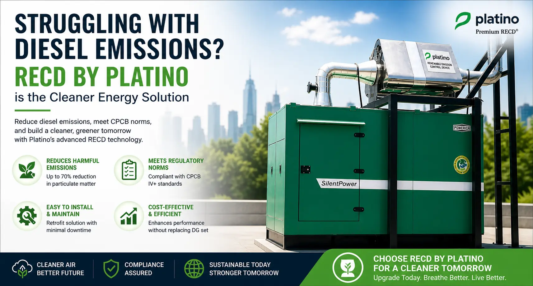 Struggling with Diesel Emissions? RECD by Platino is the Cleaner Energy Solution